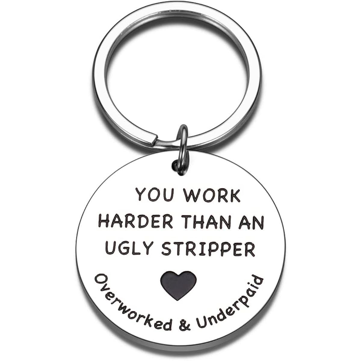 Employee Appreciation Gifts Coworker Going Out Keychain Funny Office Appreciation Gifts Thank You Gifts for Coworkers Friends Retirement Goodbye Gifts Inspirational Gifts for Men Women Him Her, Silver, Medium