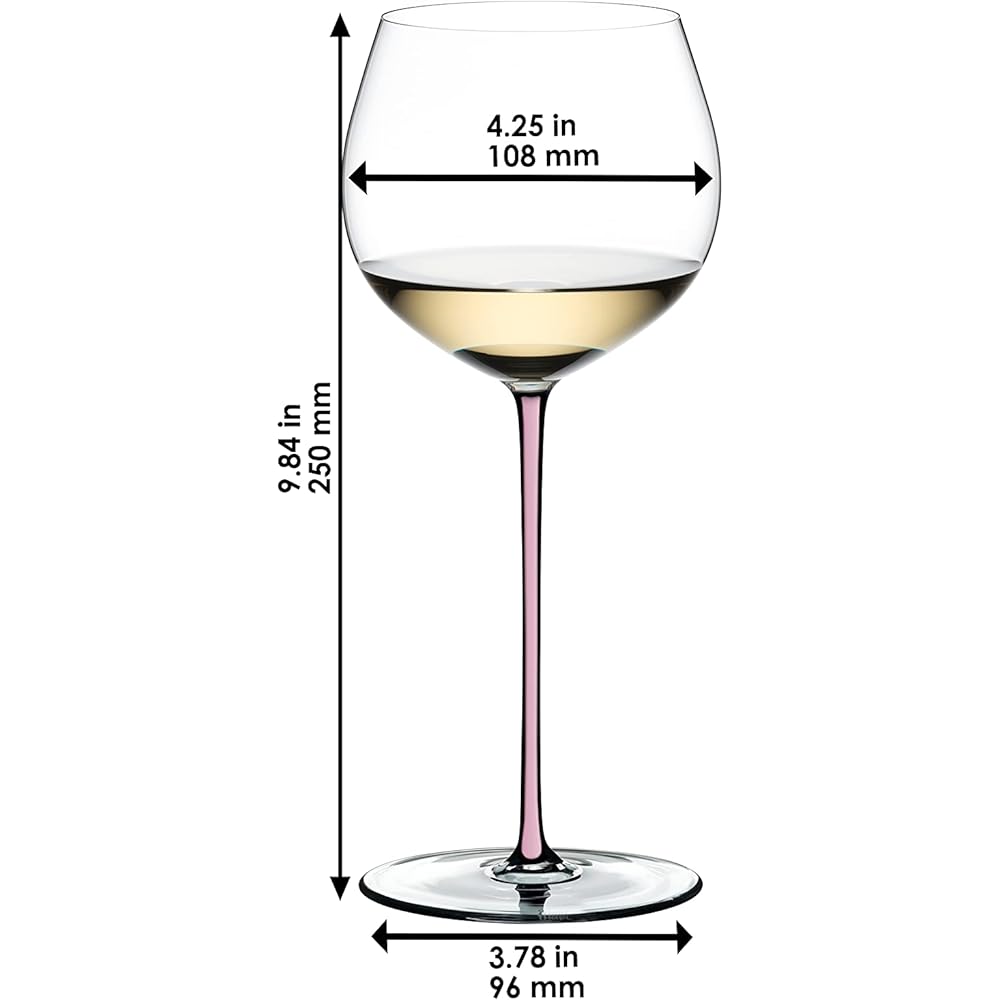 Riedel [Genuine] White Wine Glass Fat a Mano Oaked Chardonnay Pink 620ml 4900/97P