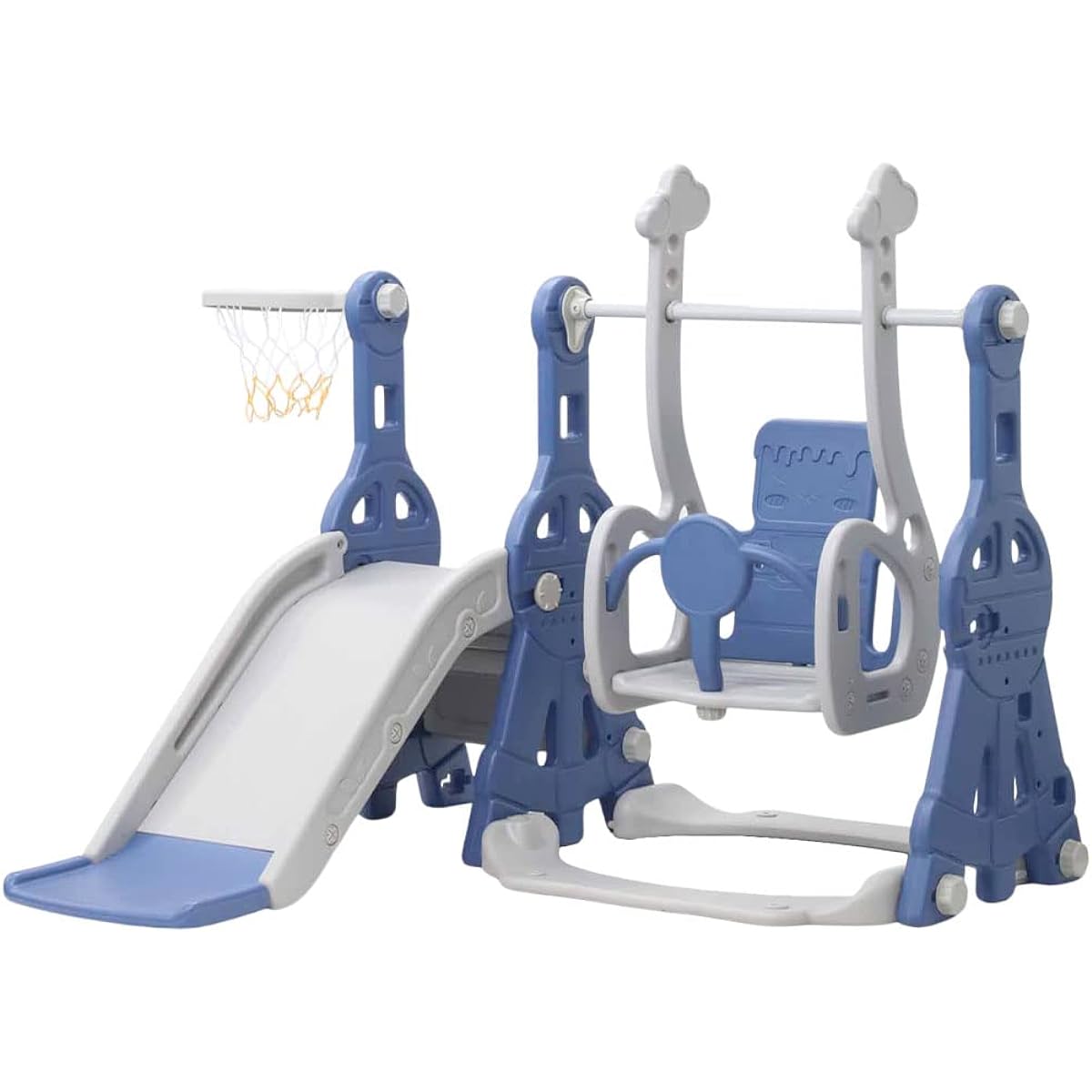 seathestars Slide, Indoor Swing, Basketball Hoop, Indoor, Outdoor, Load Capacity 40kg, Children, Playground Equipment, Toy, Gift