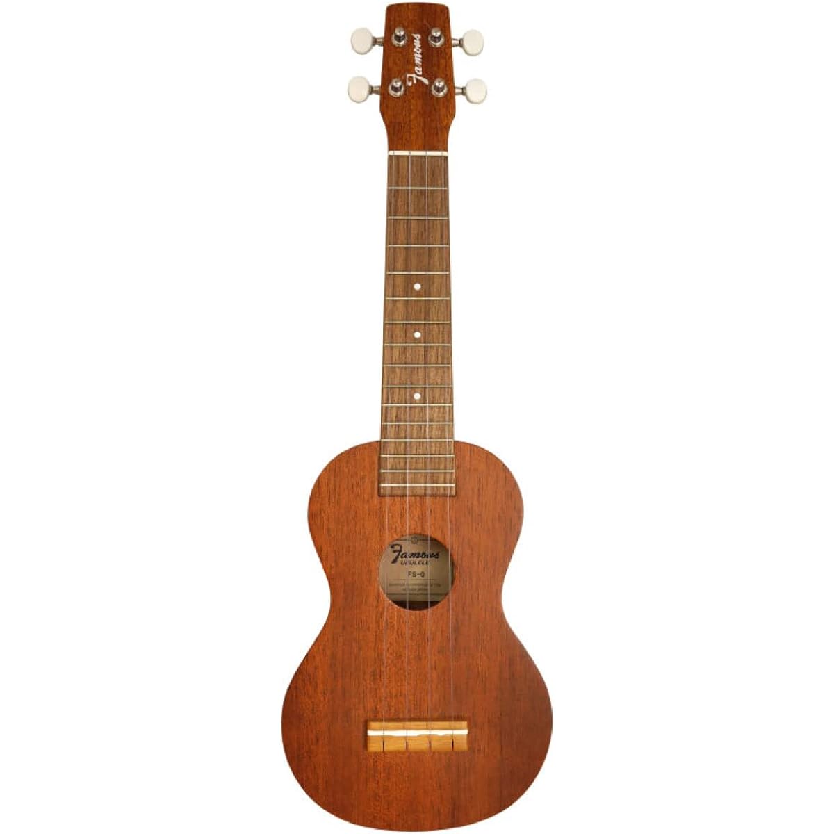 [Famous] Soprano ukulele FS-0 Usulele with soft case (domestic mahogany wood)
