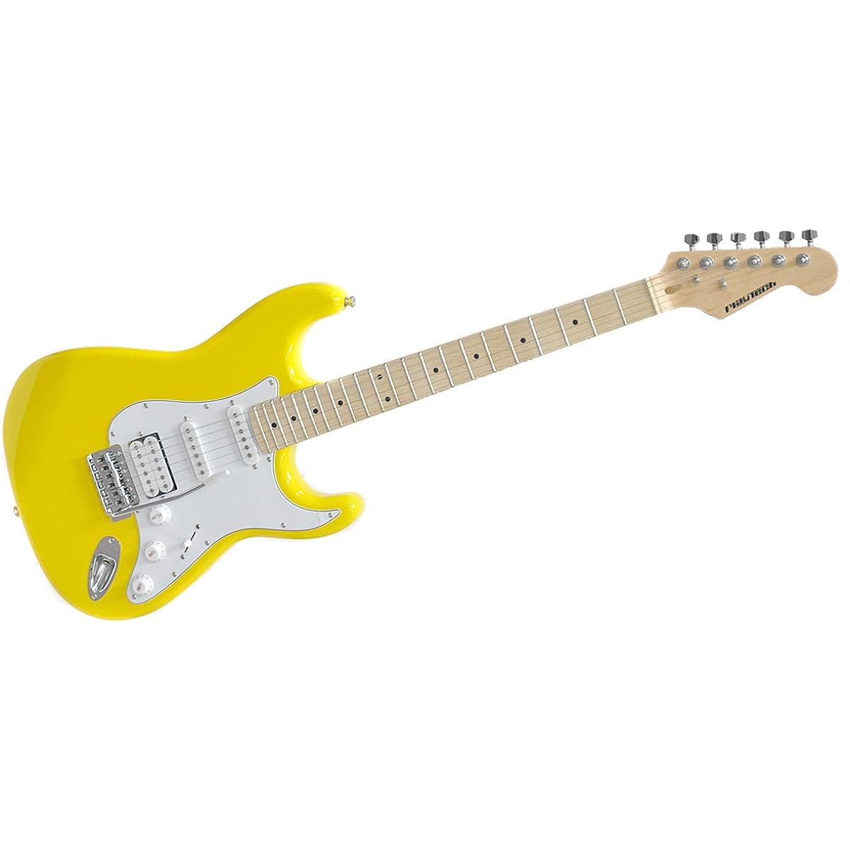PLAYTECH Electric Guitar ST250SSH Maple Yellow
