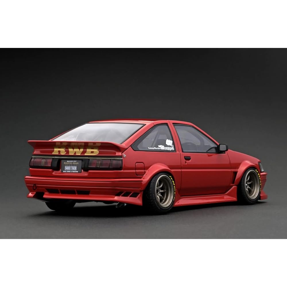 ignition model 1/18 RWB AE86 Red finished product