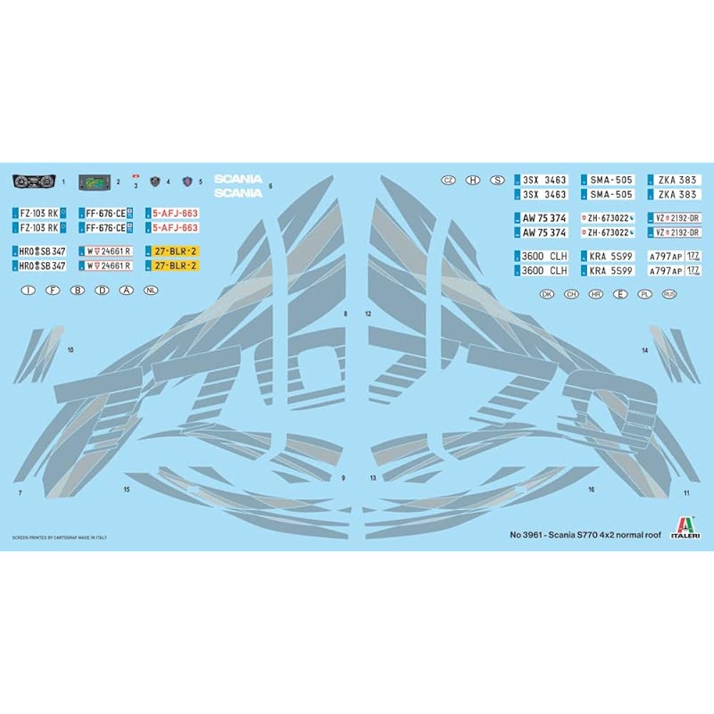 Italeri Italeri 1/24 Scania 770 4×2 Trailer Head Normal Leaf Plastic Model IT3961