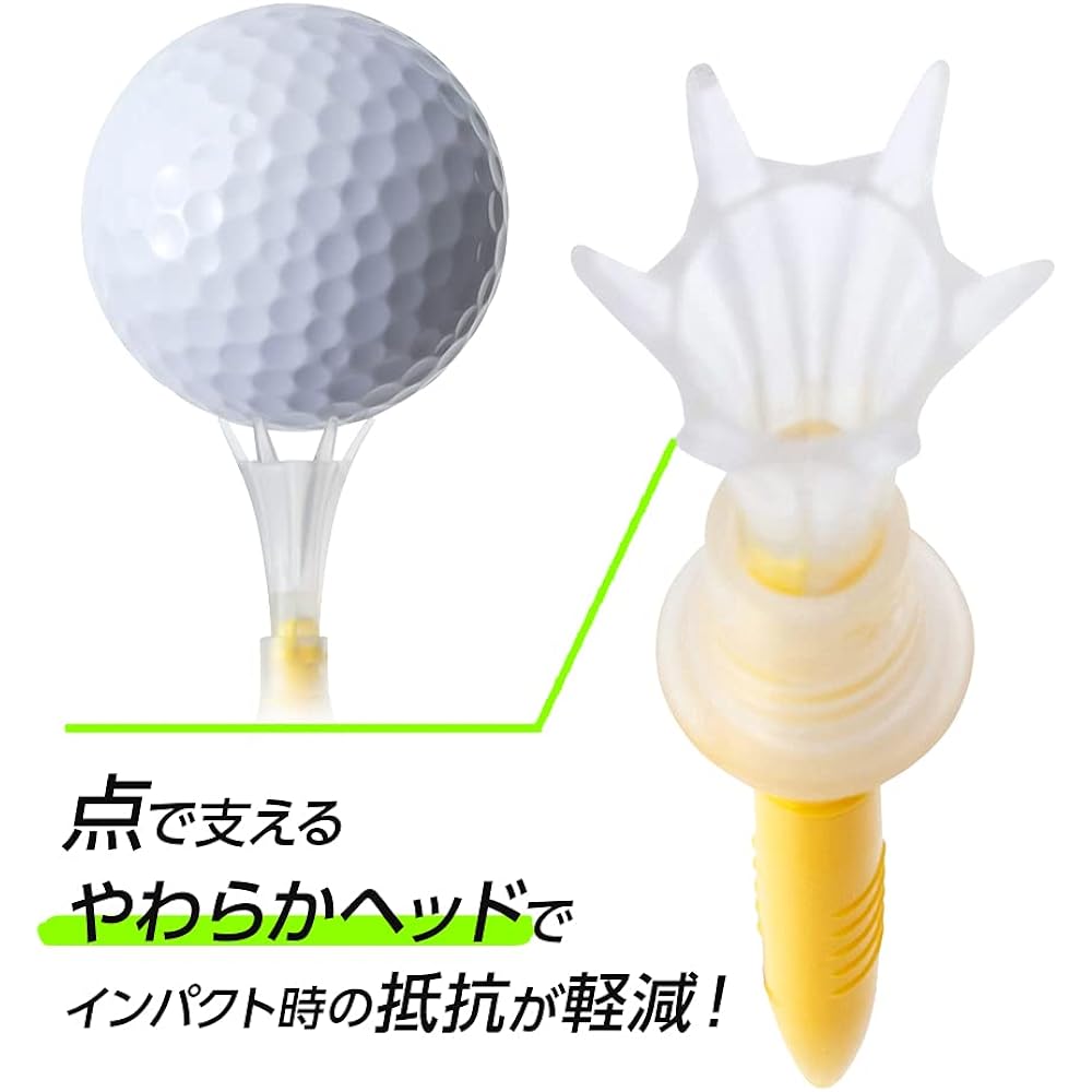 [Tees used by Rikuya Hoshino Professional] DAIYA GOLF Golf Tee Tomahawk Tee Long & Short Set Height Adjustable Driver Iron 1 Pack for Rounds Beginner Trial Conforms to Golf Rules Made in Japan