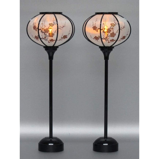 Cordless Lantern "Heisei No. 2 (Black)" Yukido (LED) 33cm Hina Doll Tools