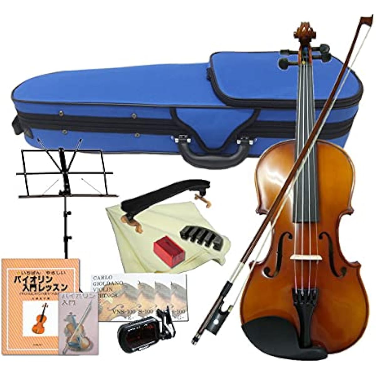 [Height 145cm or more] Violin set for beginners VS-F1 4/4 size "12-piece set" Carlo Giordano Shipping after adjustment