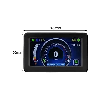 LED Indicator Odometer Motorcycle Accessories12V Motorcycle Meter Modified Digital LCD Display Gauge Speedometer Odometer Tachometer