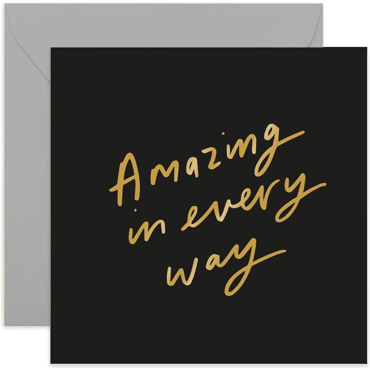 Old English Co. Amazing In Every Way Card - Gold Foil | Congratulations, Well Done, Exam, New Job | Includes Blank Inner & Envelope