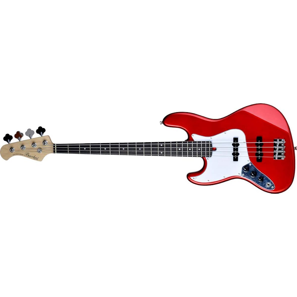 Left hand/Left-handed electric bass beginner's 13-piece set | Bacchus/BJB-1R-LH CAR Bacchus/Jazz bass/Left hand Perfect set that also includes aria amplifier (CAR/Candy Apple Red)