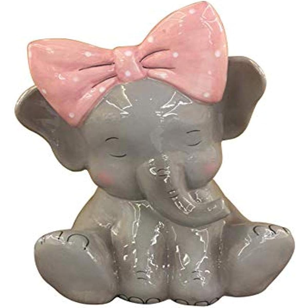 Blue Sky Ceramics Elephant Piggy Bank, Multi