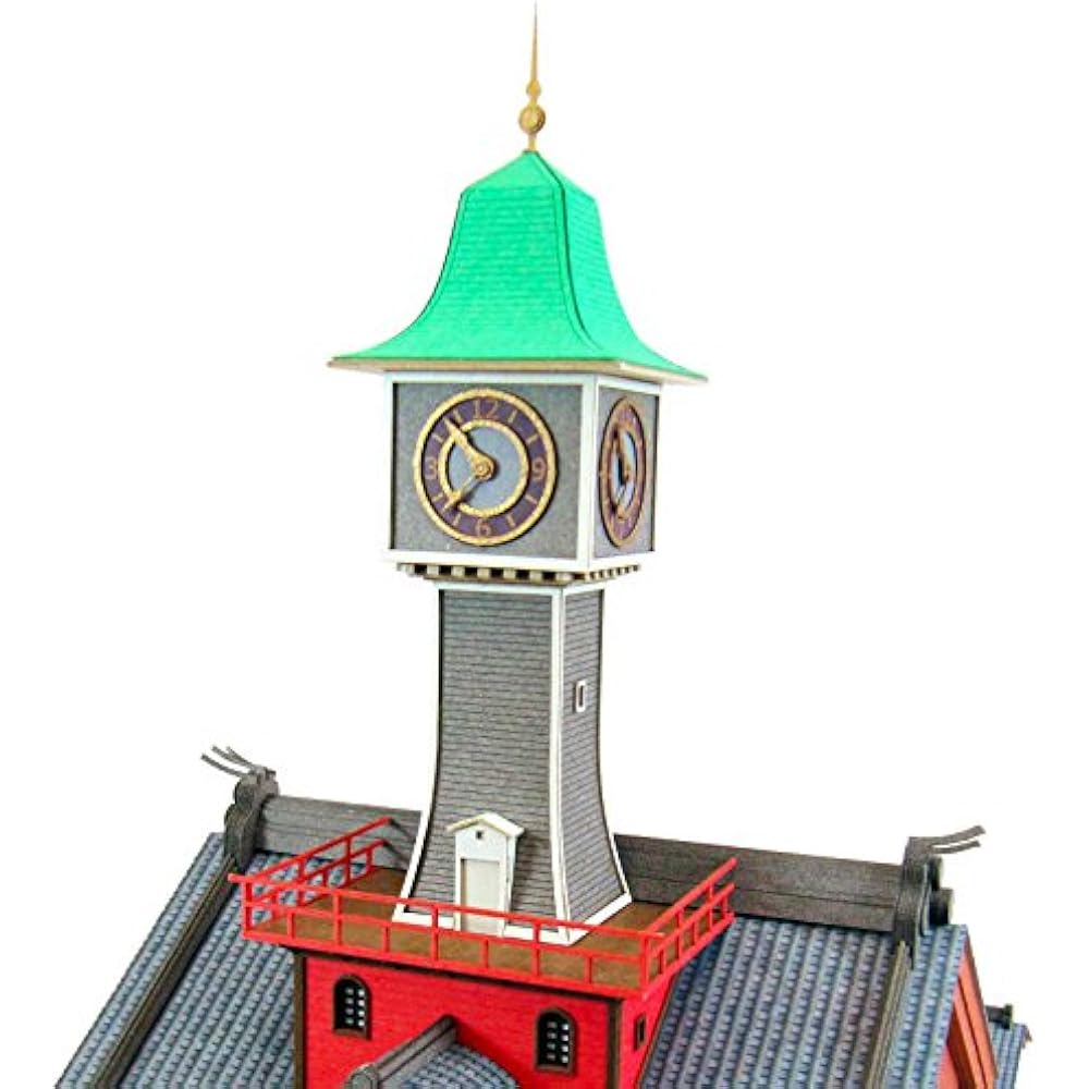 Sankei Miniatuart Kit Studio Ghibli Series Spirited Away Clock Tower 1/150 Scale Paper Craft MK07-27