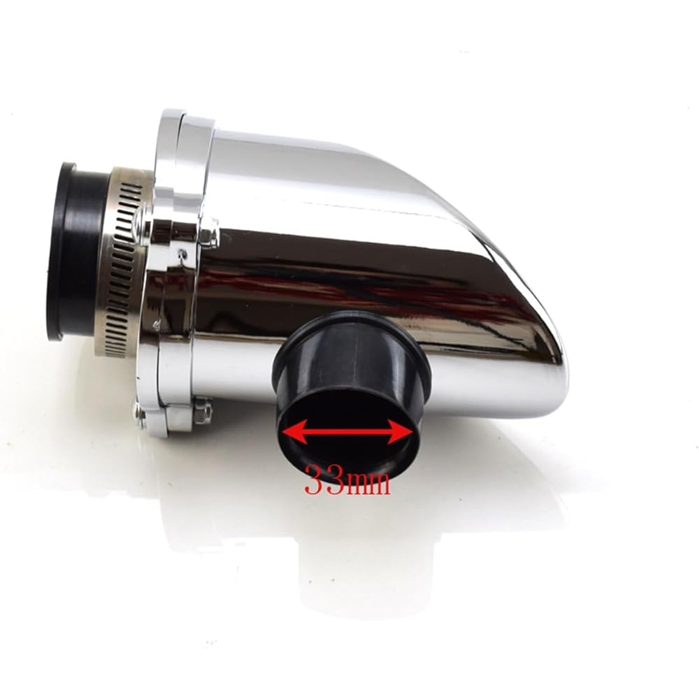 NINOMA 38mm Chrome Air Filter Compatible with Monkey Z50 Z50R Z50J Z50A Gorilla Bike Retro 50cc 110cc 125cc Sky Team Bike Motorcycle