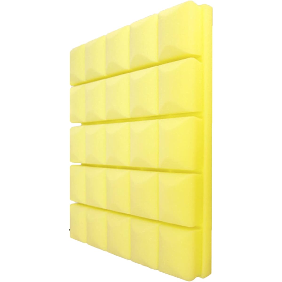 Acoustic Foam Soundproof Foam Wall, 5cm Thick High Density Sound Absorbing Foam Soundproofing Foam for Game Rooms and Offices with Adhesive Backing (Grey 50*50*5CM) (Yellow