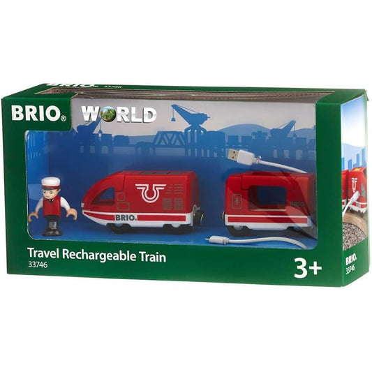 BRIO WORLD USB Rechargeable Travel Train 33746