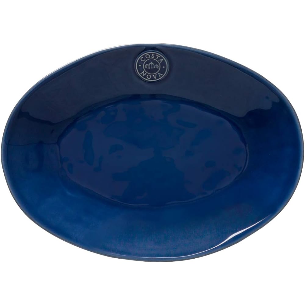 [Regular Imported Product] Costa Nova Nova Plate Oval Plate Oval Platter L 40cm White Dishwasher Safe Microwave Safe NOA401W