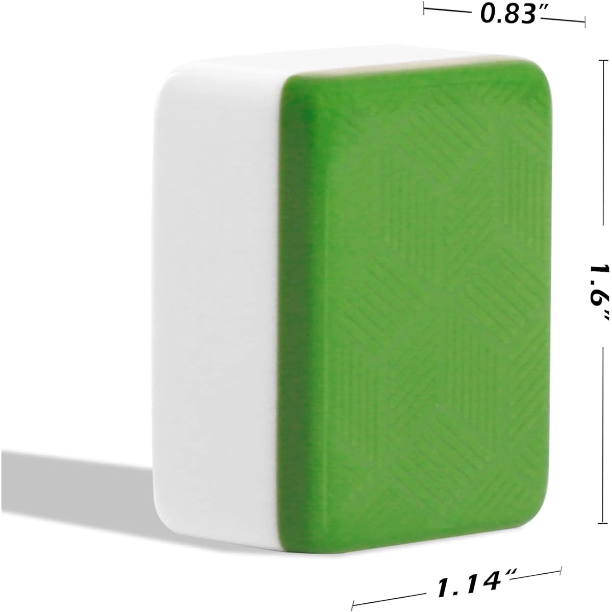 GUSTARIA Chinese Mahjong Set XL 1.6" Durable Melamine Mahjong Tiles (Green) Professional Complete Mahjong Set with Carry Case and English Instructions (Mahjong, Mahjong, Majiang)