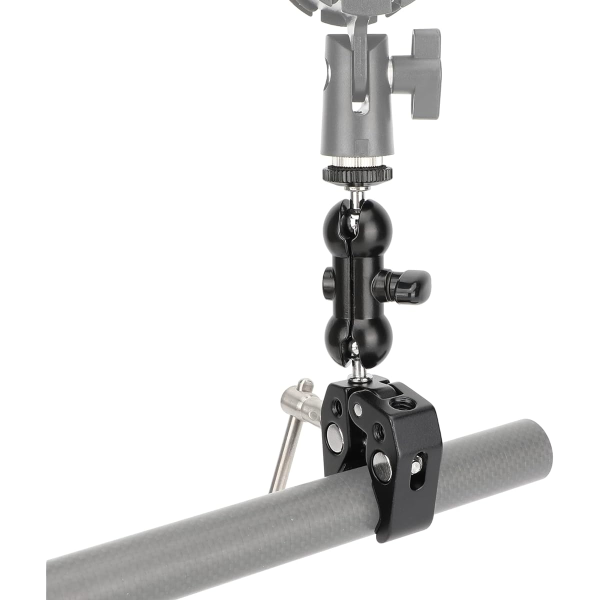 CAMVATE Crab Clamp & 360° Ball Head with 5/8"-27 Thread for Microphone (2pcs) - 3130