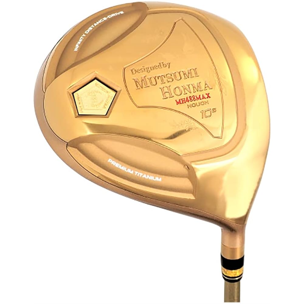 Mutsumi Honma Phoenix Titanium Driver High Repulsion Gold MH488MAX (Hardness R, Right)