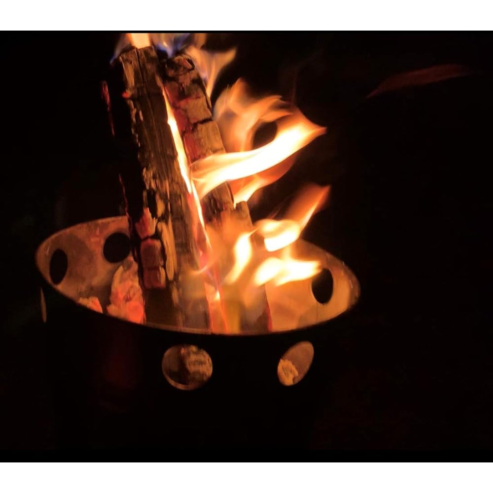 Onoe Seisakusho (ONOE) CAMBi CB22 [Bonfire Stand Height Adjustable Bonfire Stand (High Mode) Bonfire (Low Mode) Cooking Stand (Low Mode) Fire Starter Silver]