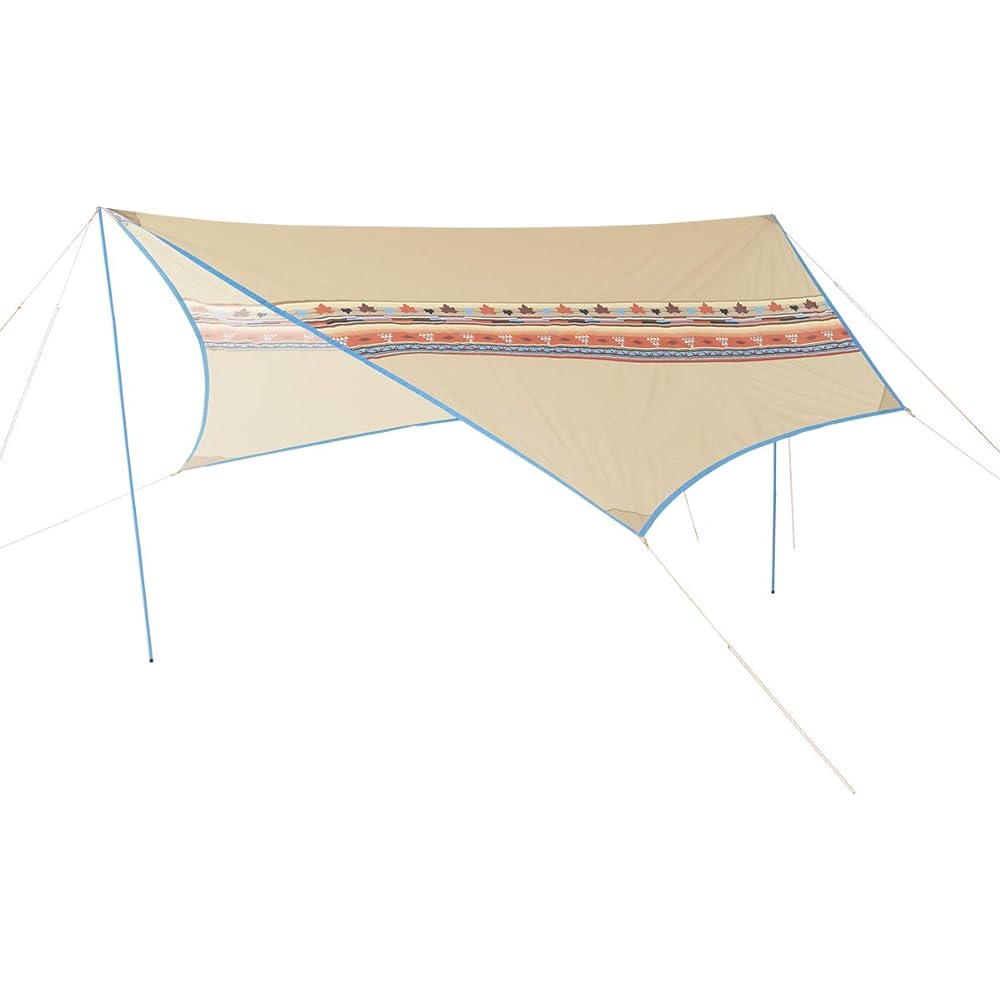 LOGOS Navajo Tepee300 & Bridge Hexatarp Set-BB 71908000 Tent Family Tarp Tent Flame Retardant
