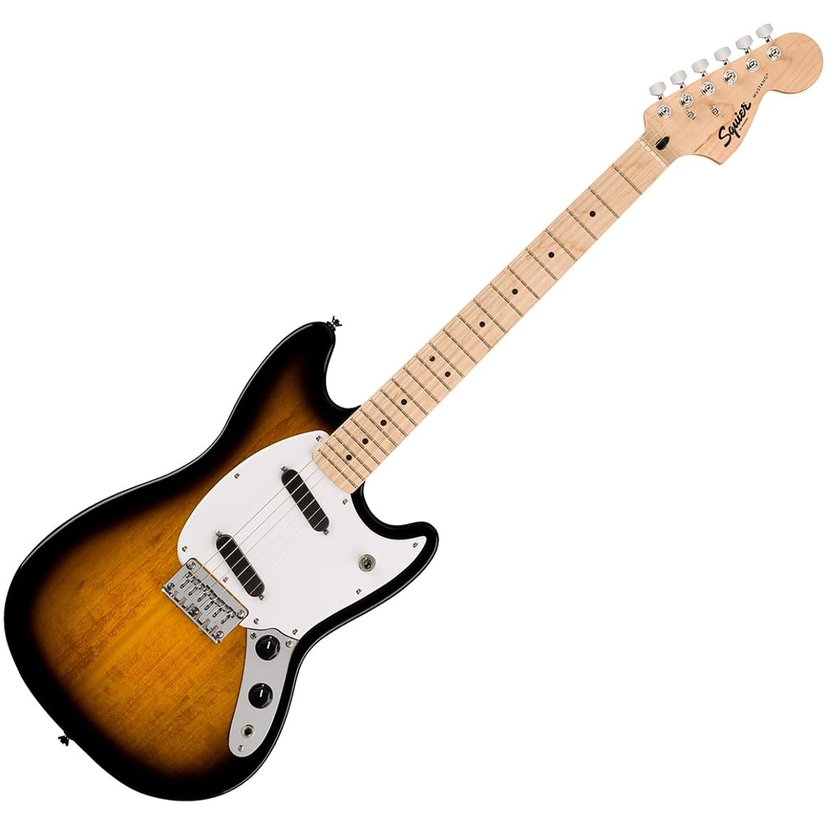 Squier by Fender SONIC MUSTANG 2-Color Sunburst Elementary school students can play from 3rd grade! Kids guitar beginner set Electric guitar for children Mustang short scale Squier/Squier
