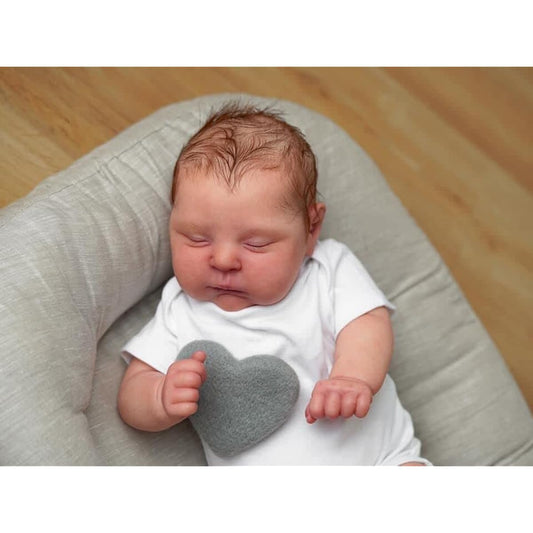 Anano Realistic Reborn Baby Doll Newborn Doll 20 Inch Lifelike Newborn Sleeping Baby Doll Real Silicone Baby Doll Real Life Baby Doll
