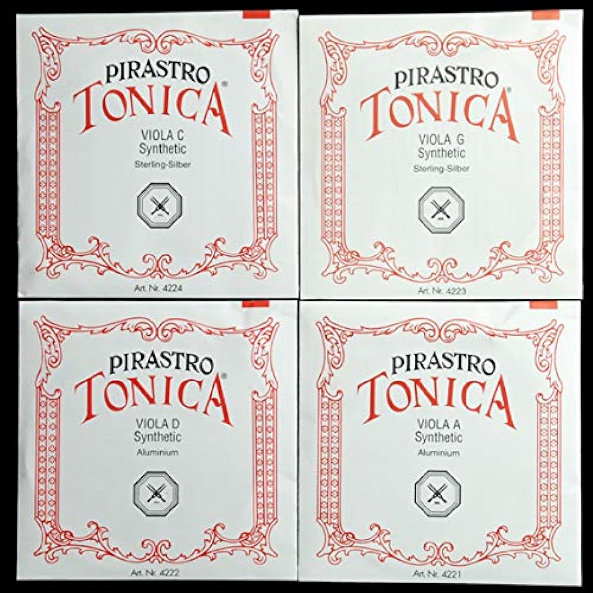 Viola Strings Tonica Pirastro Tonica 4-string set