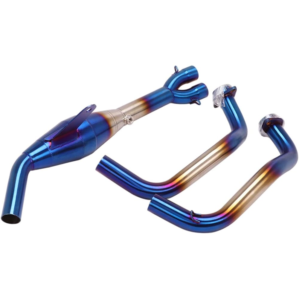 Motorcycle Exhaust Port Exhaust Pipe Intermediate Pipe Compatible with Yamaha YZF-R3/R25/MT25/MT03 Genuine Muffler