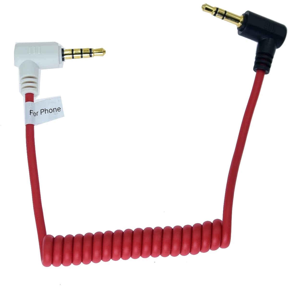 Replacement 3.5mm TRS to 3.5mm TRRS Patch Adapter Cable for Boya Microphone Recording (TRS to TRRS)