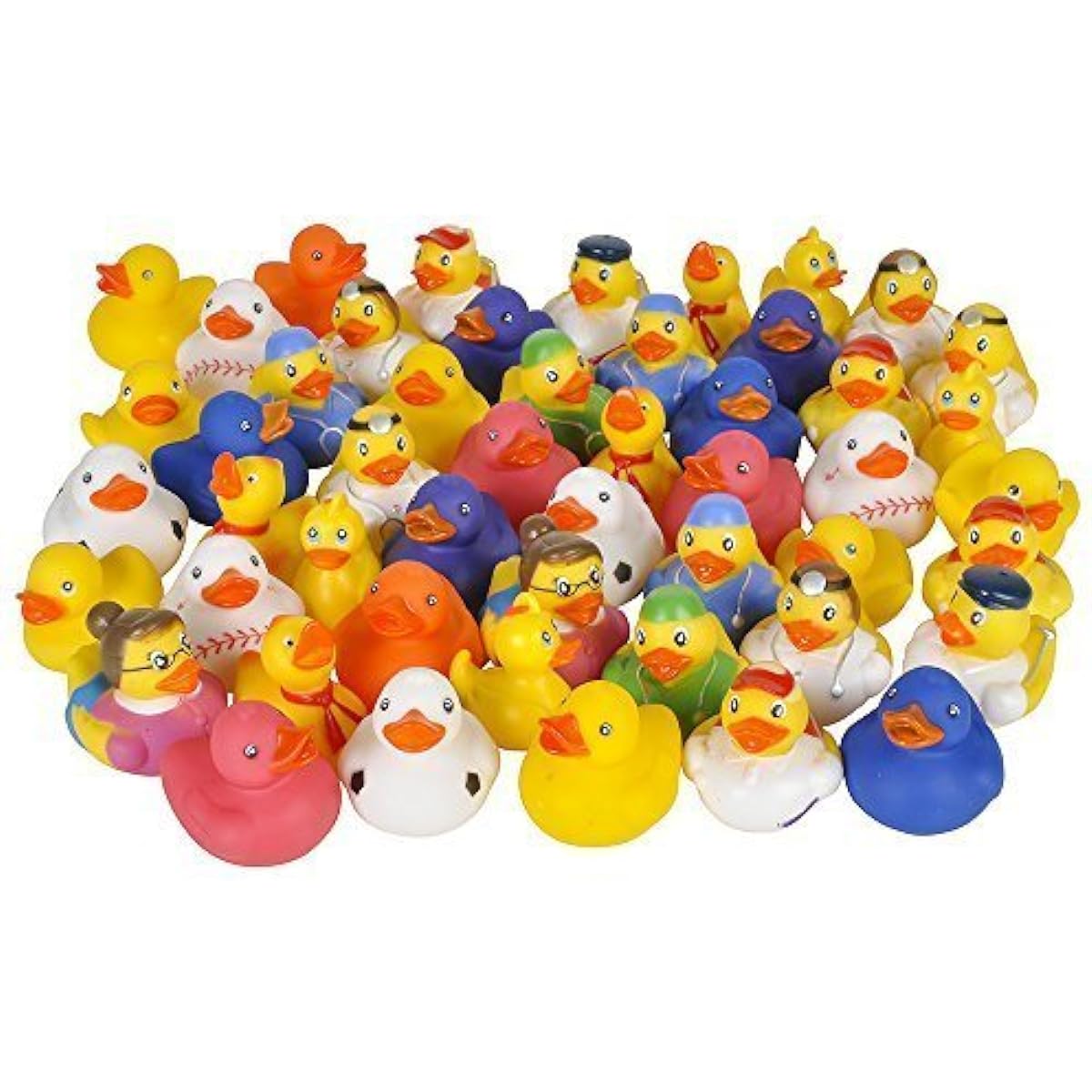 Fun Express Assorted Rubber Ducks – 50ピース 2-Pack of 50