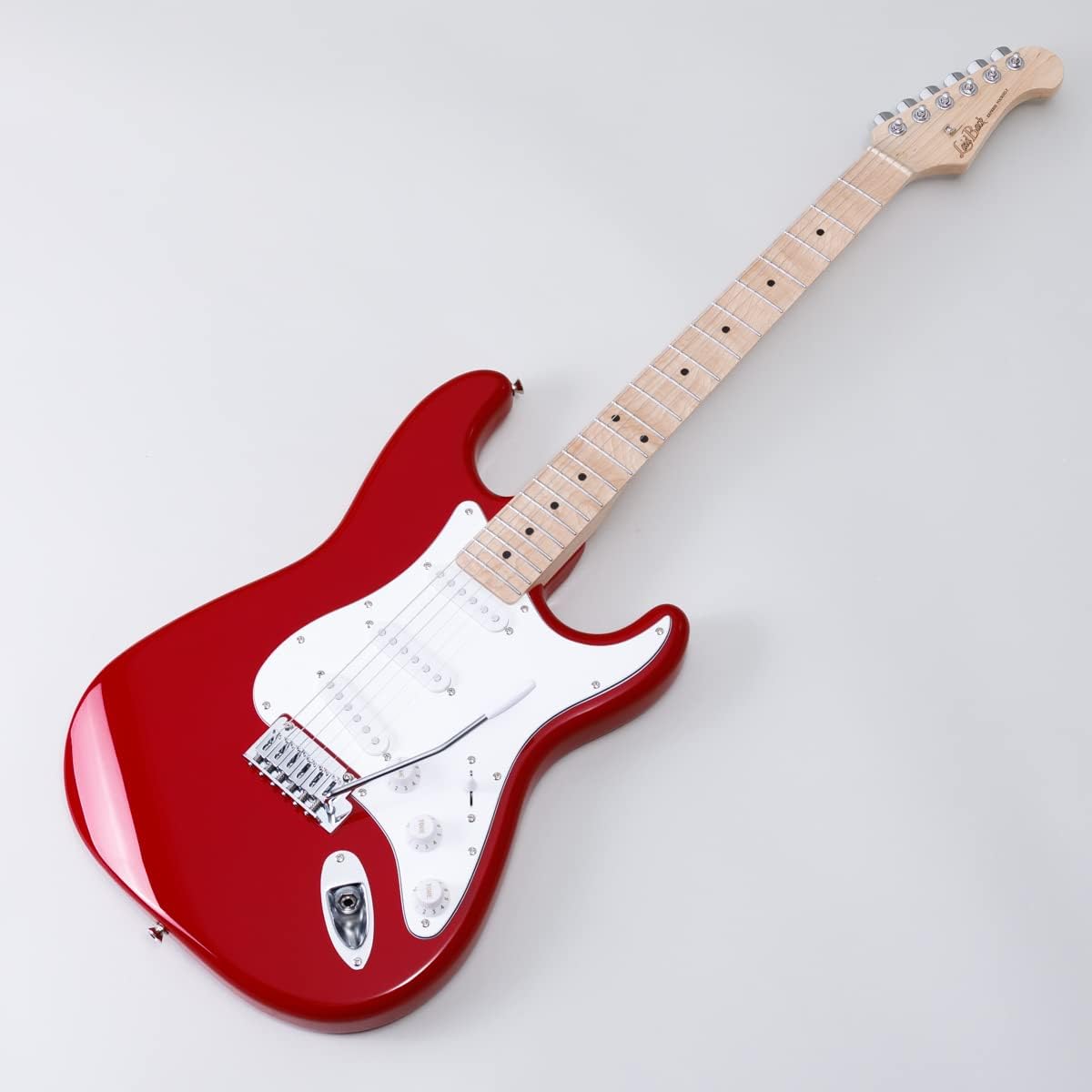 LaidBack LST-5-M-3S Carmine Red Electric Guitar Strat Type Humbucker Switchable Alder Body Laid Back