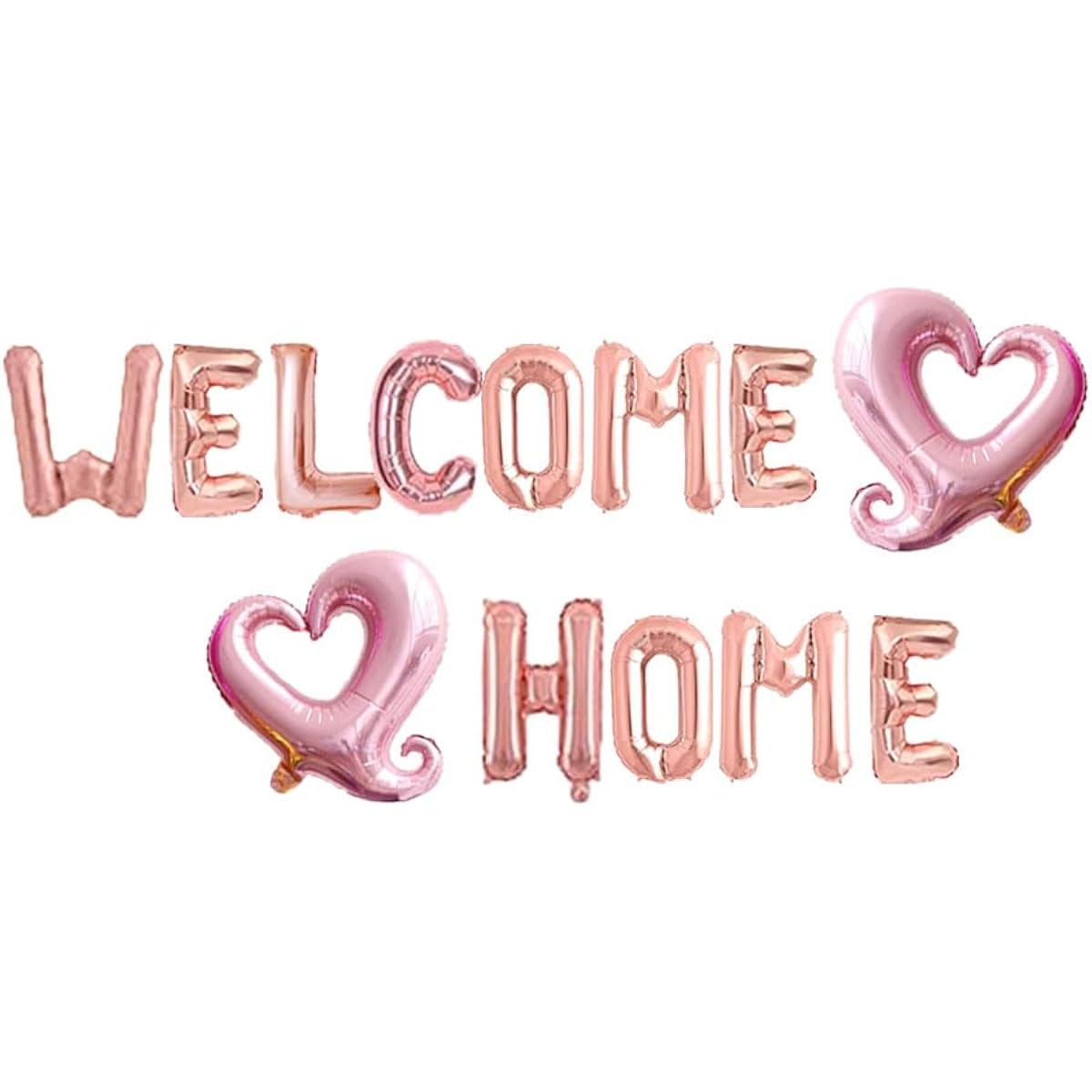 Welcome Home Rose Gold Balloons Home Party Decorations Family Theme Party Sign Supplies