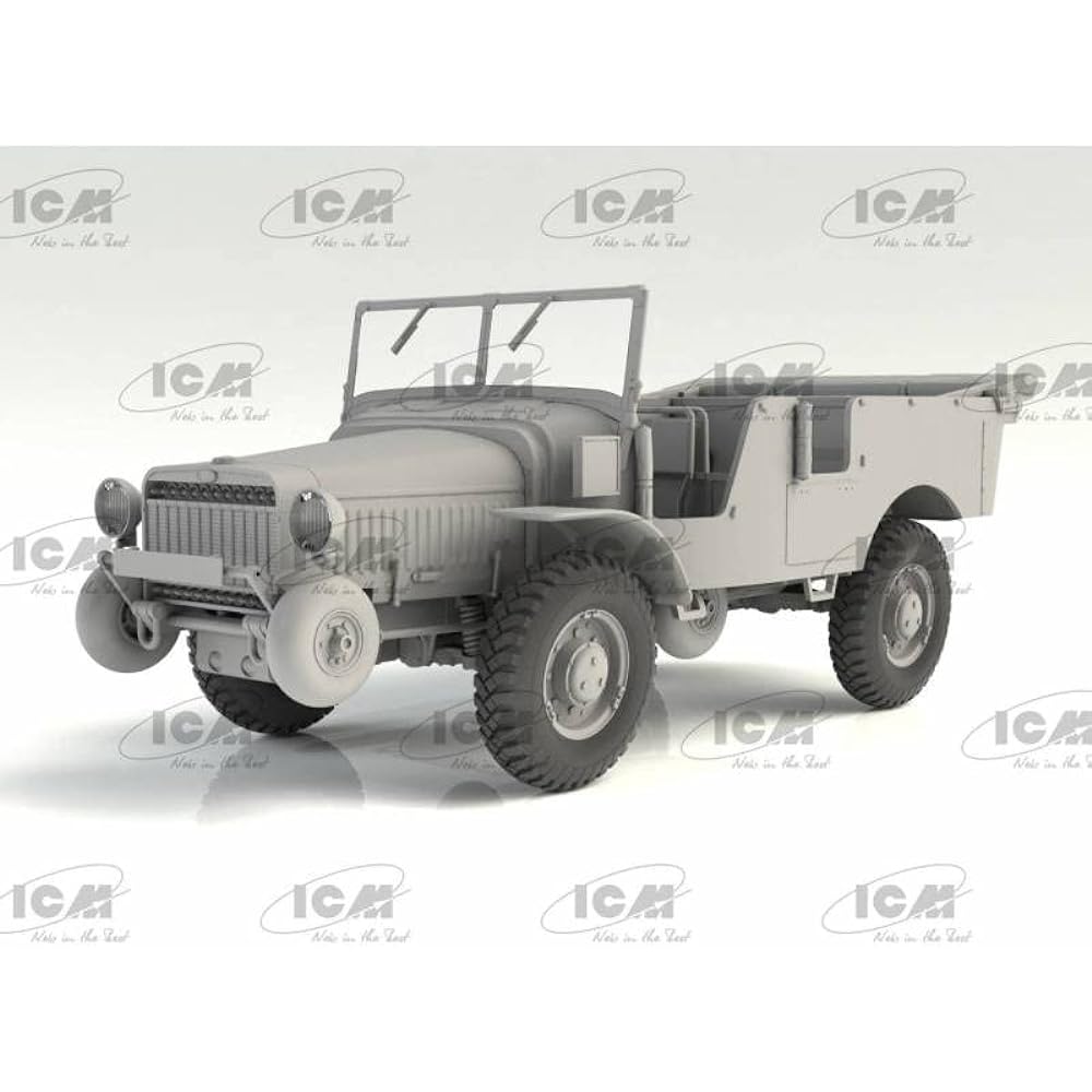 ICM 1/35 French Army Roughly V15T Artillery Towing Vehicle Plastic Model 35570 Molding Color