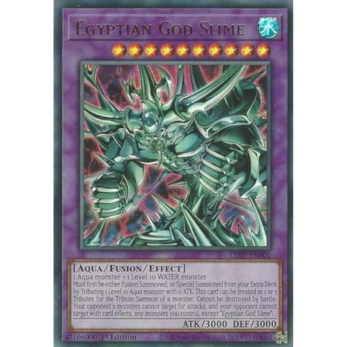 Egyptian God Slime - LED7-EN001 - Ultra Rare - 1st Edition