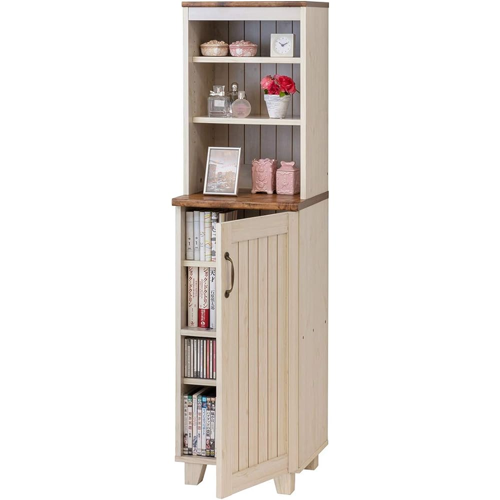 Kuroshio Cupboard White Width 40cm Country Storage Furniture Cabinet 036384