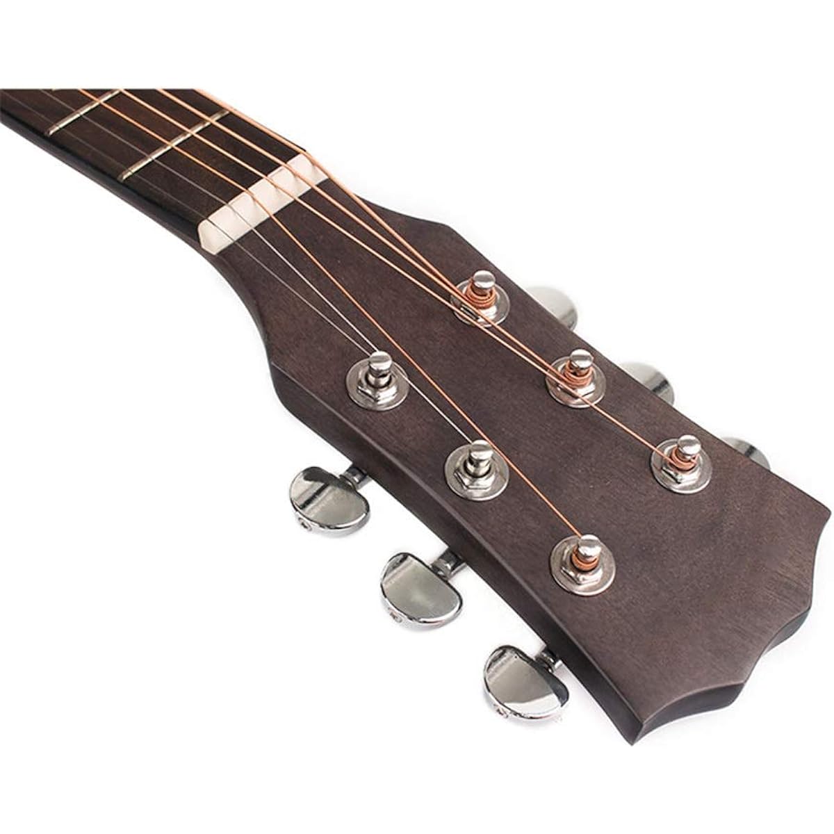 Acoustic Guitar Veneer Gradient Black Guitar Face Single Spruce Peach Blossom Folk Guitar Veneer Gradient Black Classic Guitar (Color: Natural, Size: 41 inches)
