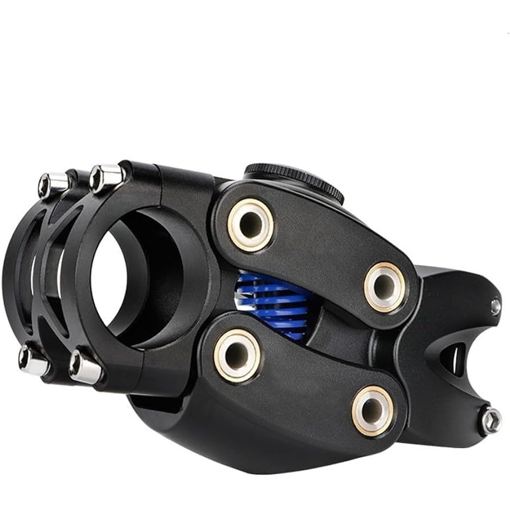 Bicycle Handlebar Shock Absorber (Shock Stop) Suspension Stem Bicycle Shock Absorption Bike Handlebar Stem Road Gravel Hybrid E-Bike 7 Degree 90mm Shock Absorber Stem