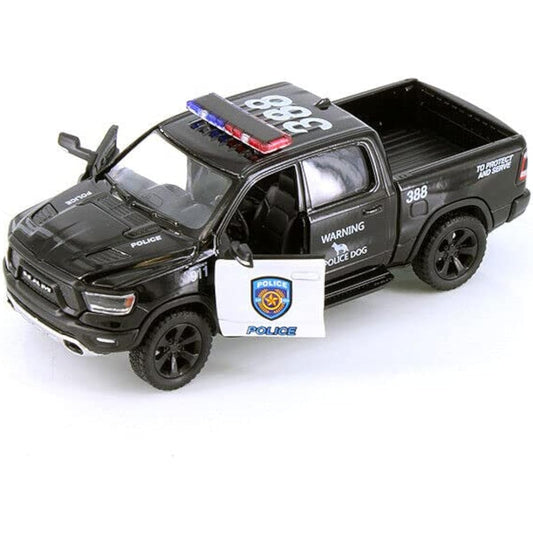 Kinsmart 2019 Dodge Ram 1500 Police Pickup Truck Diecast Model Car 1/46 O Scale Diecast Truck