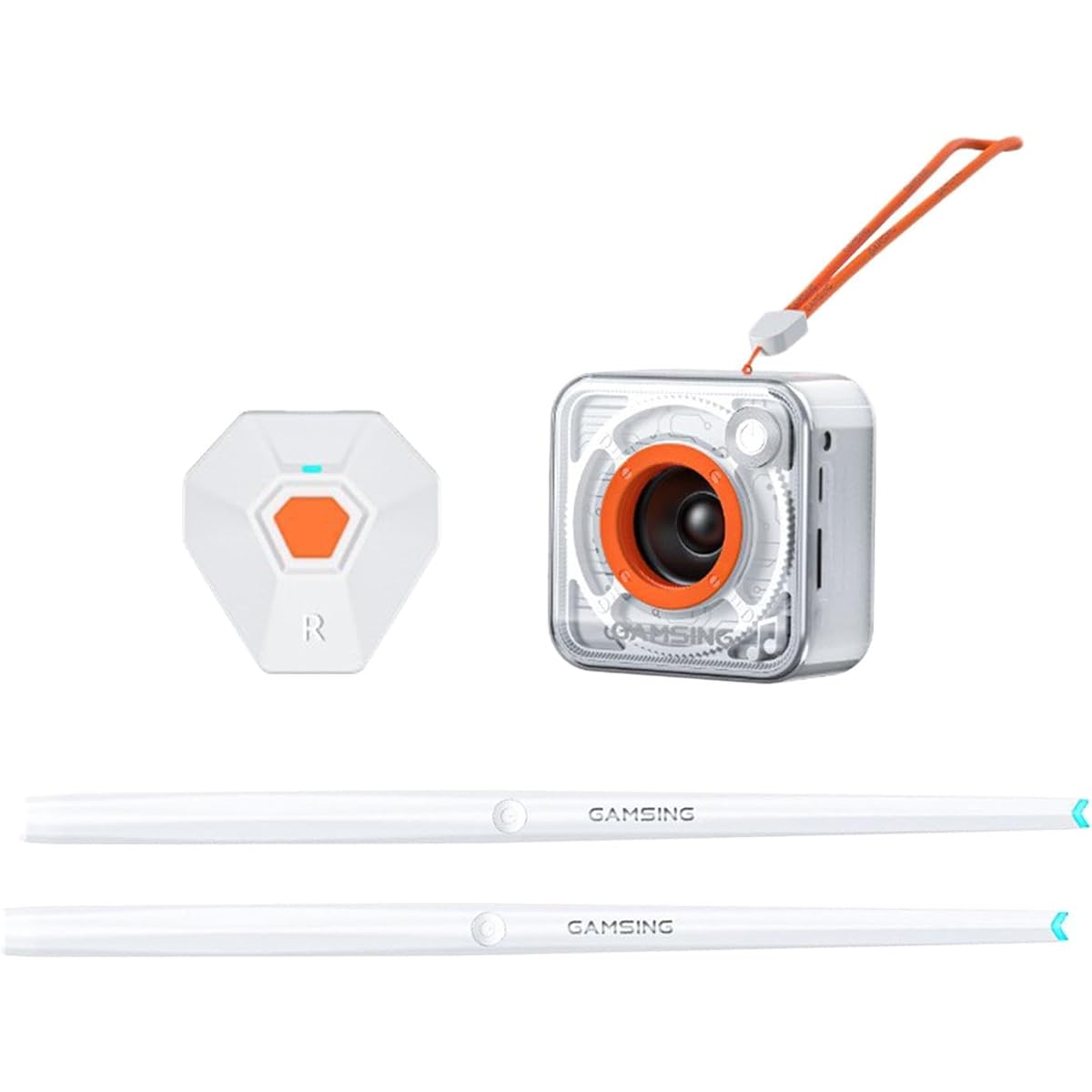 Deevoka Virtual Practice Drum, Pocket Size Air Drum, Electronic Drum, Virtual Air Drum for Kids Boys Girls, Speaker Pedal