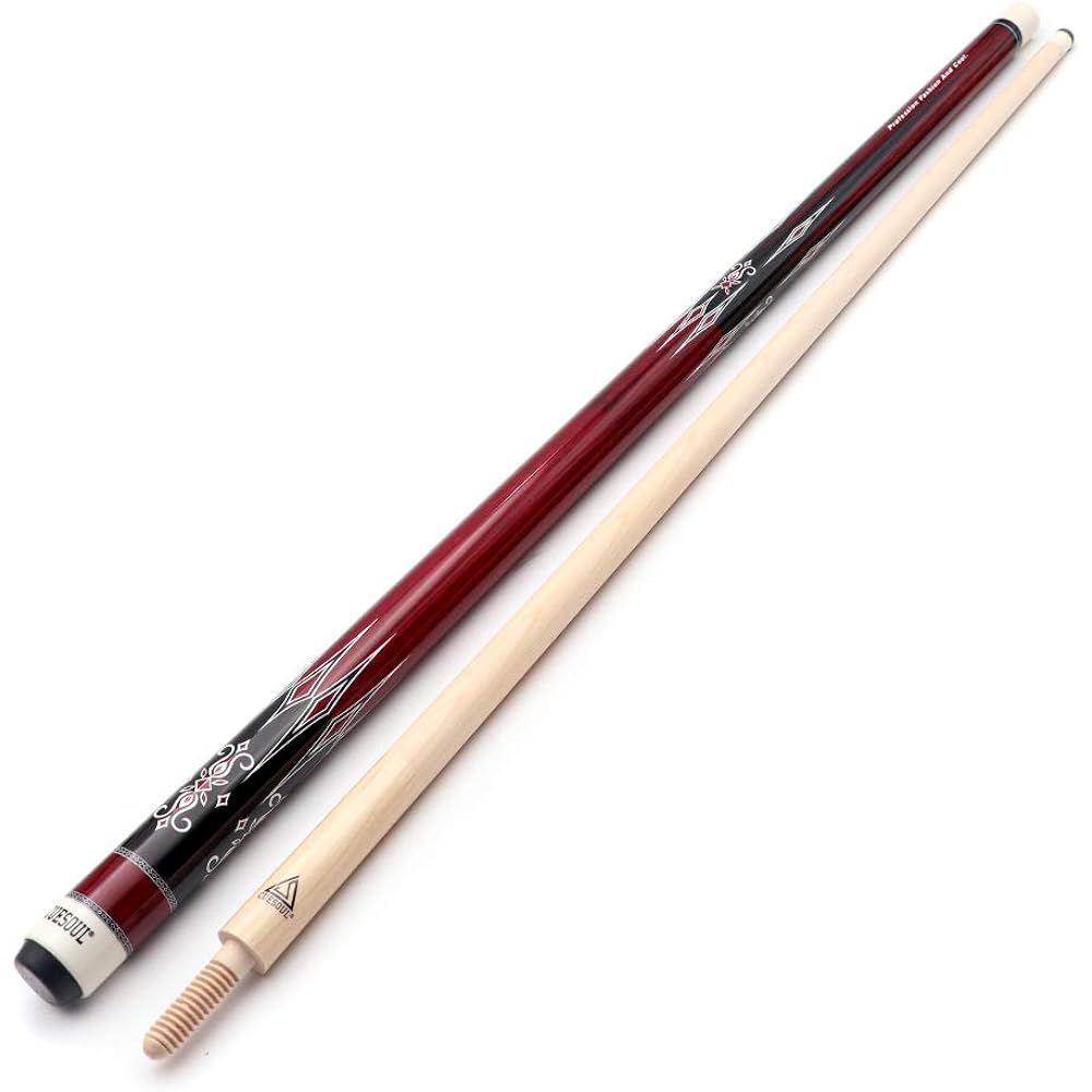 CUESOUL 3 Cushion Carom Billiard Cue 56 Inch, 18 Ounce, Wooden Joint System