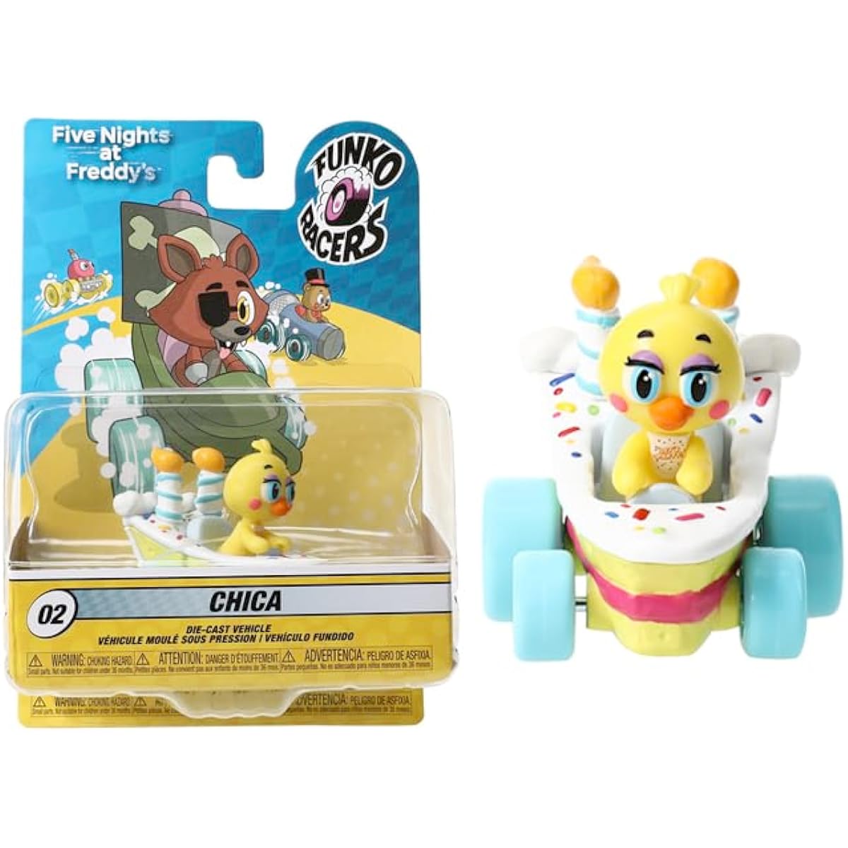 Night Balloon Shift Spooky Pizzeria Minifigure Freddy Pop Five Night's at Freddy's Foxy Mymoji Blind Bag Characters and Chica Edition 4-Piece Set