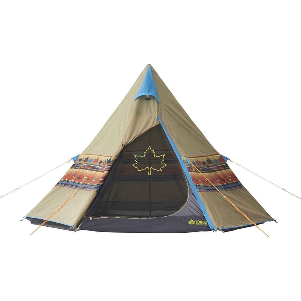 LOGOS Navajo Tepee300 & Bridge Hexatarp Set-BB 71908000 Tent Family Tarp Tent Flame Retardant