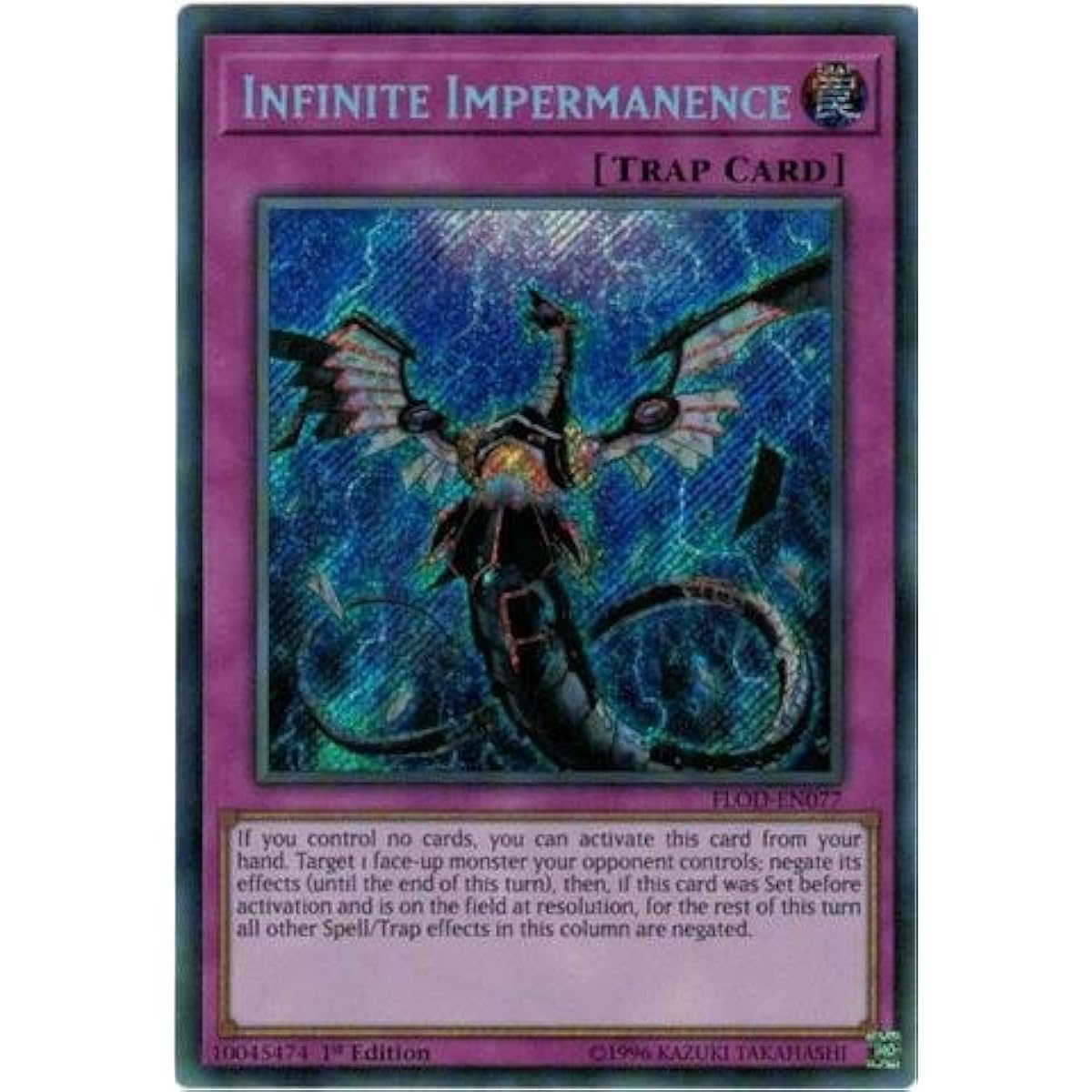 Infinite Impermanence - FLOD-EN077 - Secret Rare - 1st Edition - Flames of Destruction