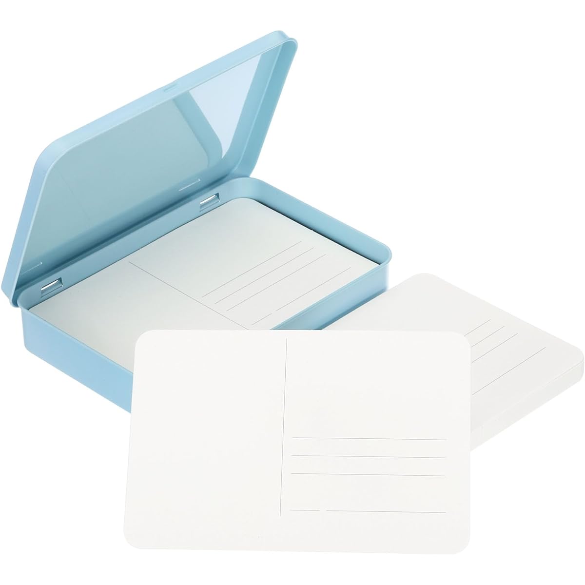 PATIKIL 24pcs Watercolor Postcards, Blank Note Cards for DIY Watercolor Journal Thank You Notes, Invitations, Greetings Art Supplies (Blue Card Box - Fine Grain)