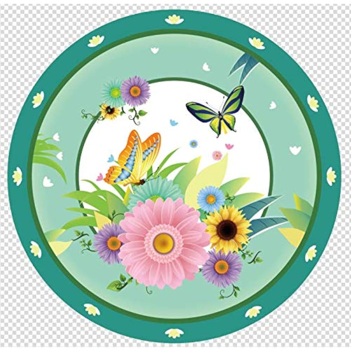 Anor Wishlife Autume Summer Spring Sunflower Party Supplies for 16 with Sunflower Paper Plates Cups Napkins and Straws for Sunflower Party 1st Birthday Baby Shower Picnic Thanksgiving Christmas Happy New Year (113 Pieces)