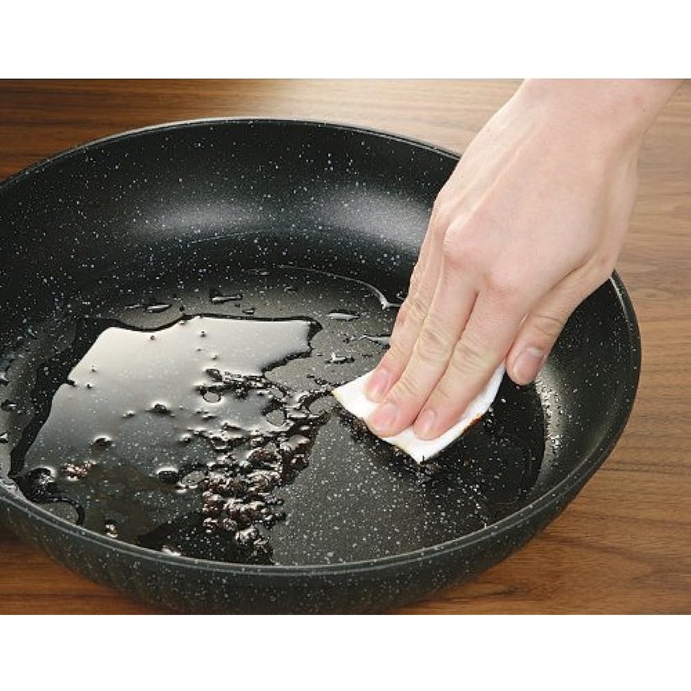 Endo Shoji Commercial Teflon Marble Coat Stir-Fry Pot 28cm IH Compatible Aluminum Casting/Marble Coat Made in Korea AIT2802