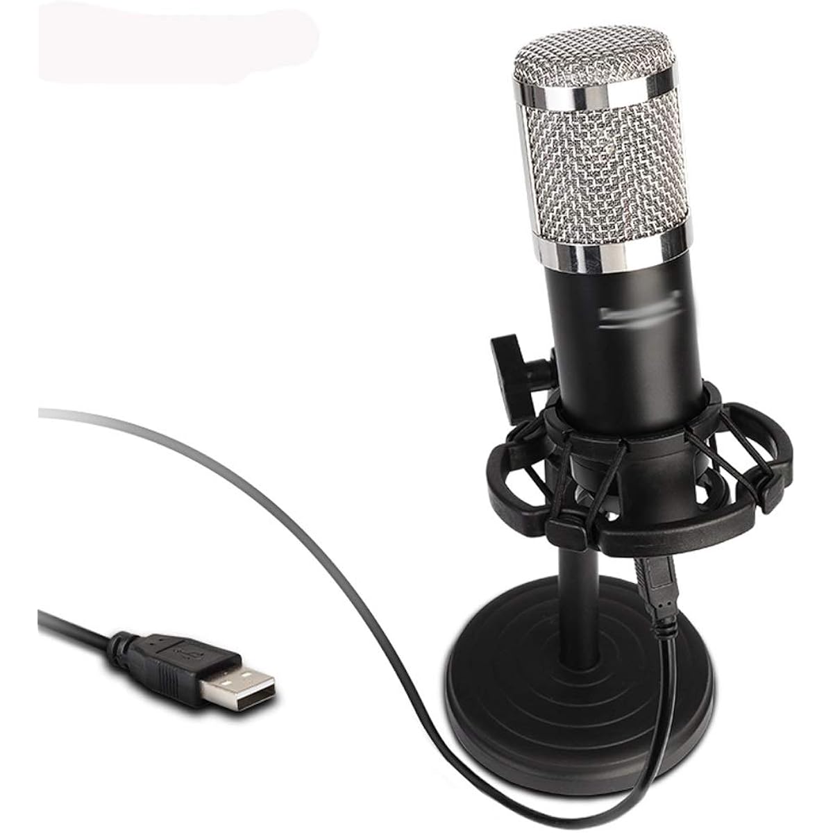 Microphone USB Condenser Microphone PC Microphone Gaming Microphone Recording Microphone with Stand Shock Mount