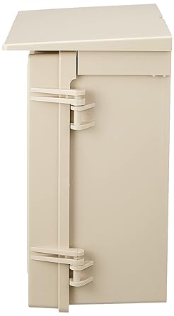Mirai Kogyo Wall Box with Roof/Horizontal Type Effective Thickness 140 Beige 1 Piece WB-13AJ