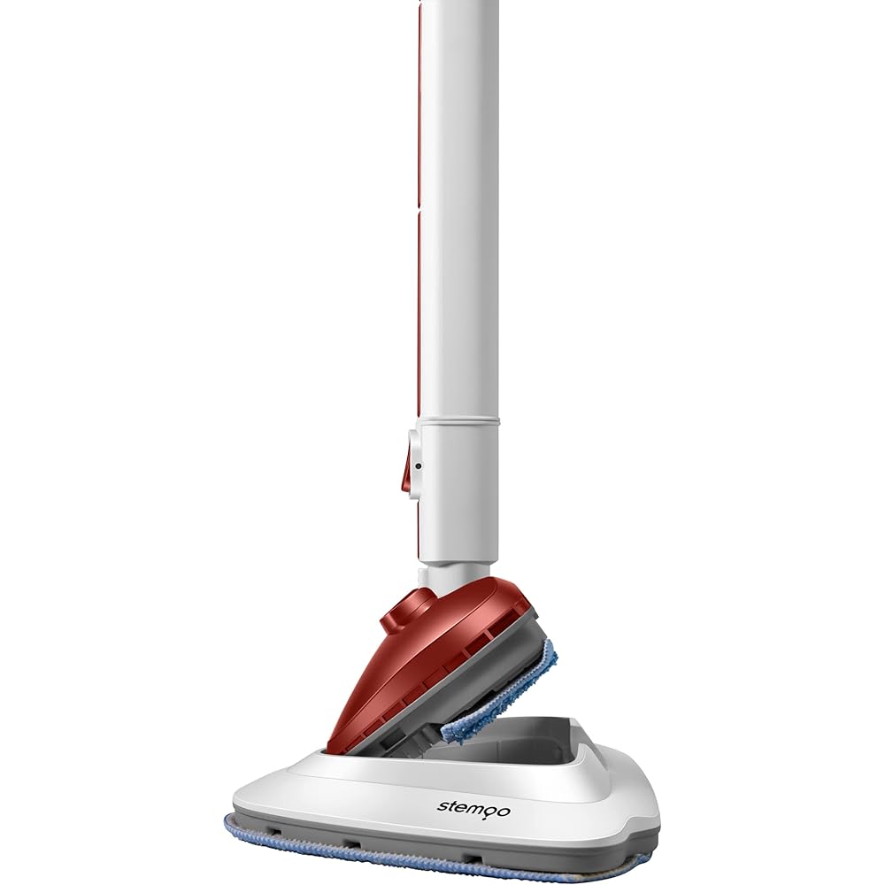 STEMOO High Temperature Steam Cleaner/Multifunctional Steam Cleaner/Steam Mop Steam sterilization, floor cleaning, entrance cleaning, limescale/oil stain cleaning, can be used anywhere in the house/many attachments, multi-purpose in one unit 351605 Red