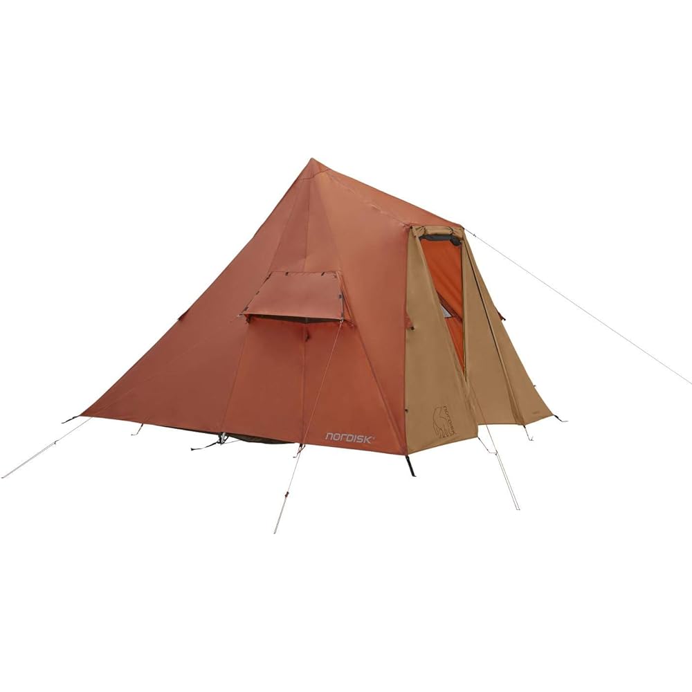 NORDISK Outdoor Camping Tent Thrym Helm 3 Tipi Type Pole Free Picante/Cashew (Thrymheim 3 PU) [Genuine Japanese Product]